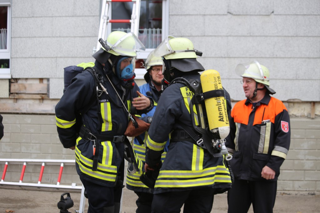 Mindelheim Zimmerbrand in der Mindelheimer Innenstadt ohne Verletzte